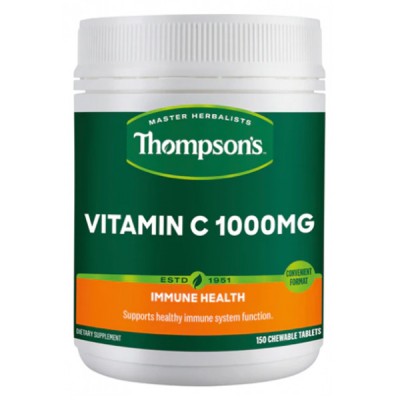 THOMPSON'S 汤普森 天然维生素C/ VC咀嚼片 1000MG 150片